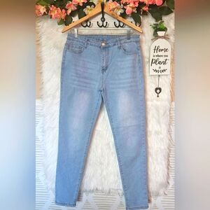 Shein High Waist Light Wash Skinny Jeans
